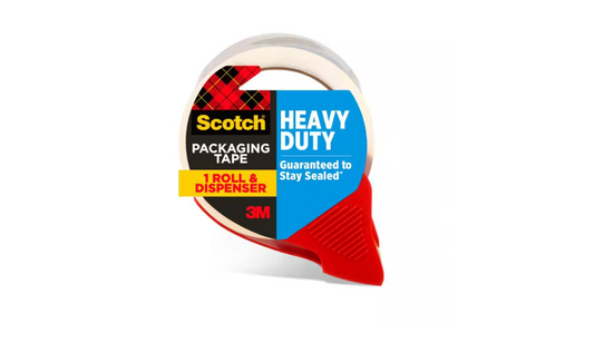 Scotch 1.88 in. x 54.6 yds. Heavy Duty Shipping Packaging Tape with Dispenser