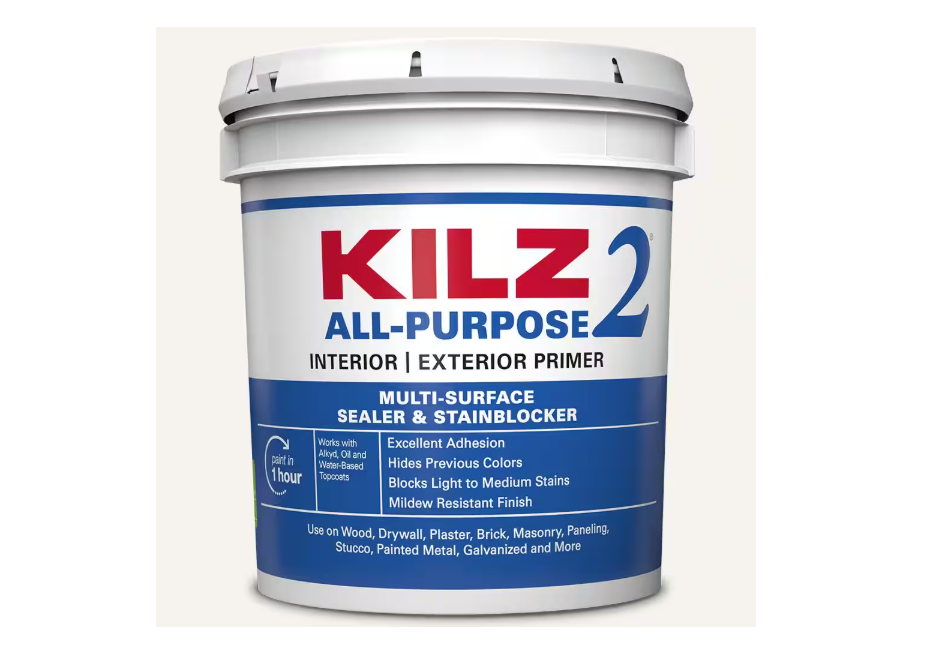KILZ KILZ 2 ALL PURPOSE 2 gal. White Interior/Exterior Multi-Surface Primer, Sealer, and Stain Blocker
