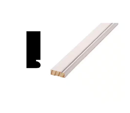 Woodgrain Millwork WM 176 - 5/8 in. x 1-5/8 in. Primed Finger-Jointed Brick Molding