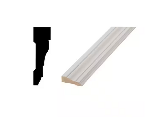 Woodgrain Millwork WM 366 - 11/16 in. x 2-1/4 in. x 84 in. Primed Finger-Jointed Pine Casing Set