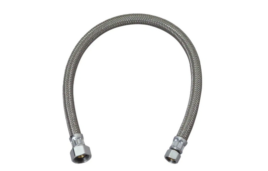 BrassCraft 3/8 in. Compression x 1/2 in. FIP x 12 in. Braided Polymer Faucet Supply Line