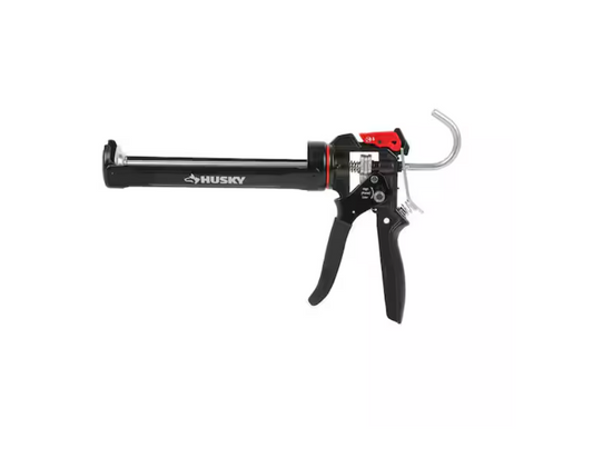 Husky 10 oz. Heavy-Duty High Leverage Drip Free Caulk Gun