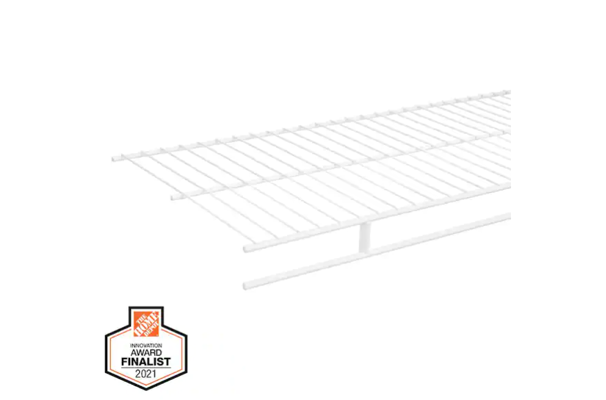 Everbilt 4 ft. x 12 in. Fixed Rod Wire Shelf