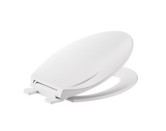 American Standard MightyTuff Plastic White Elongated Soft Close Toilet Seat