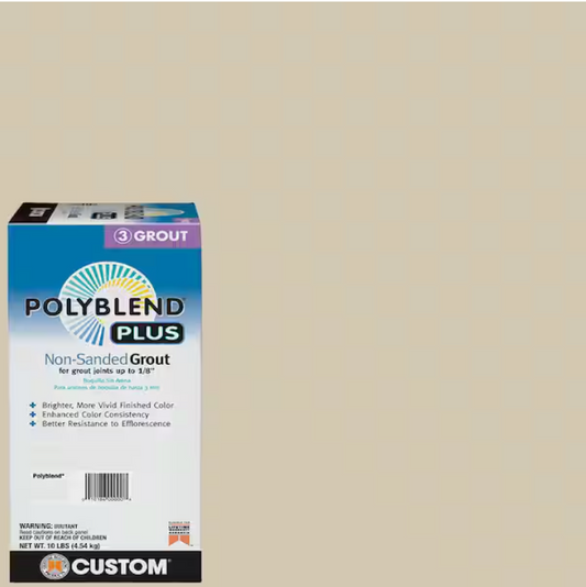 Custom Building Products Polyblend Plus #382 Bone 10 lb. Unsanded Grout