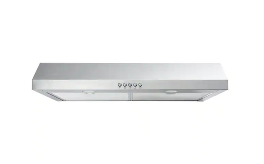 Vissani Caprelo 30 in. 320 CFM Convertible Under Cabinet Range Hood in Stainless Steel with LED Lighting and Charcoal Filter