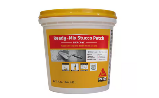 Sika 1 Qt. Ready-Mix Stucco Patch and Repair, Textured Stucco Patch