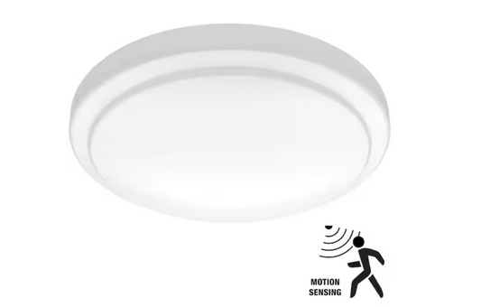 Commercial Electric 12 in. Motion Sensing Closet Light LED Flush Mount Ceiling Light 1000 Lumens 4000K Bright White Garage Storage Room