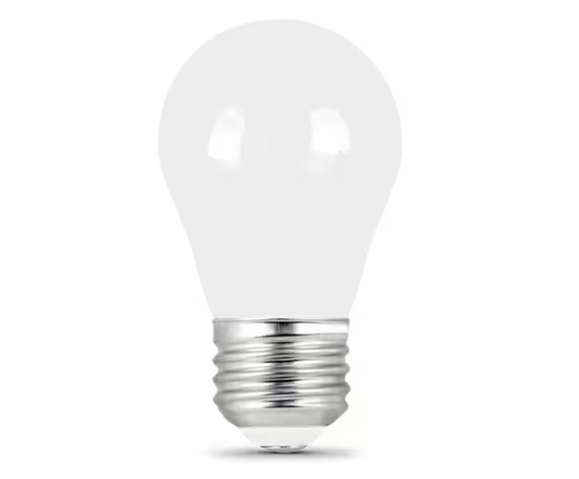 Feit Electric 25-Watt Equivalent A15 Dimmable Filament CEC 90+ CRI White Glass LED Refrigerator Appliances Light Bulb, Daylight 5000K