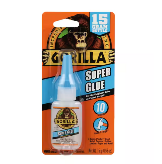 Gorilla 15g Clear Super Glue
