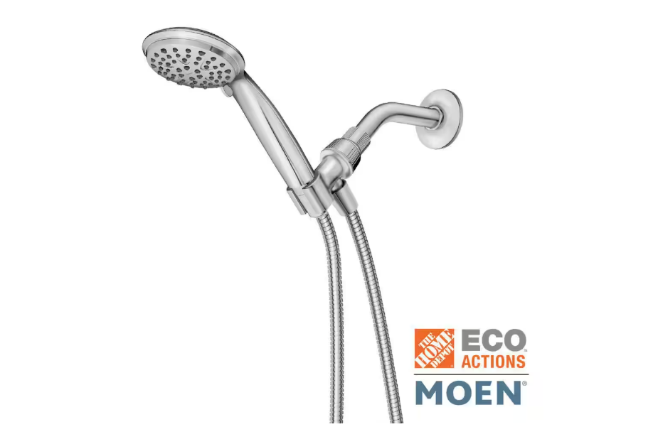 MOEN Attune 6-Spray Patterns Wall Mount 4 in. Handheld Shower Head 1.75 GPM in Chrome