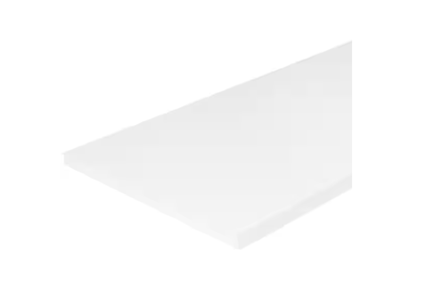 Everbilt 10 in. W x 48 in. D, White, Laminate Decorative Wall Shelf