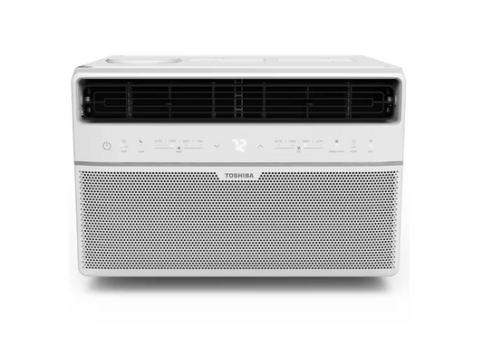Toshiba 8,000 BTU 115-Volt Smart Wi-Fi Touch Control Window Air Conditioner with Remote for up to 350 sq. ft. in White