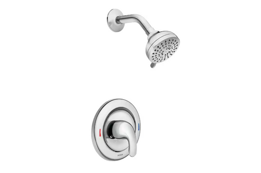 MOEN Adler 4-Spray Single Handle Shower Faucet 1.75 GPM in Chrome (Valve Included)