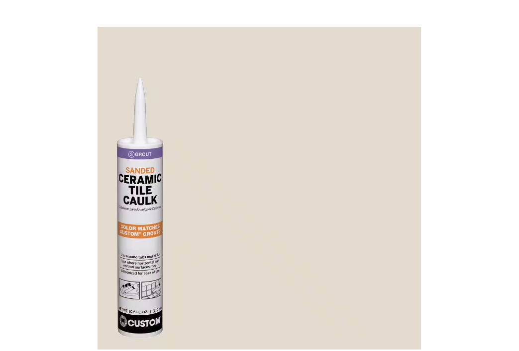 Custom Building Products Polyblend #11 Snow White 10.5 oz. Sanded Ceramic Tile Caulk