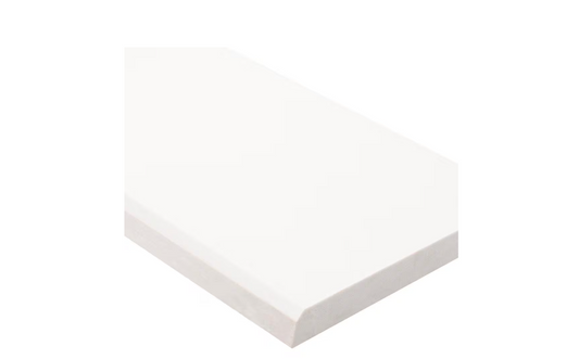 MSI Single Beveled Specialty 6 in. x 73 in. Polished Engineered White Marble Look Threshold Tile (6.09 ln. ft./Each)