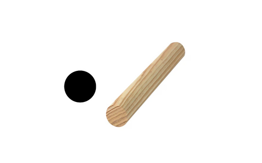 Woodgrain Millwork LWM 232 1-7/16 in. x 1-7/16 in. Solid Wood Pine Full Round Molding