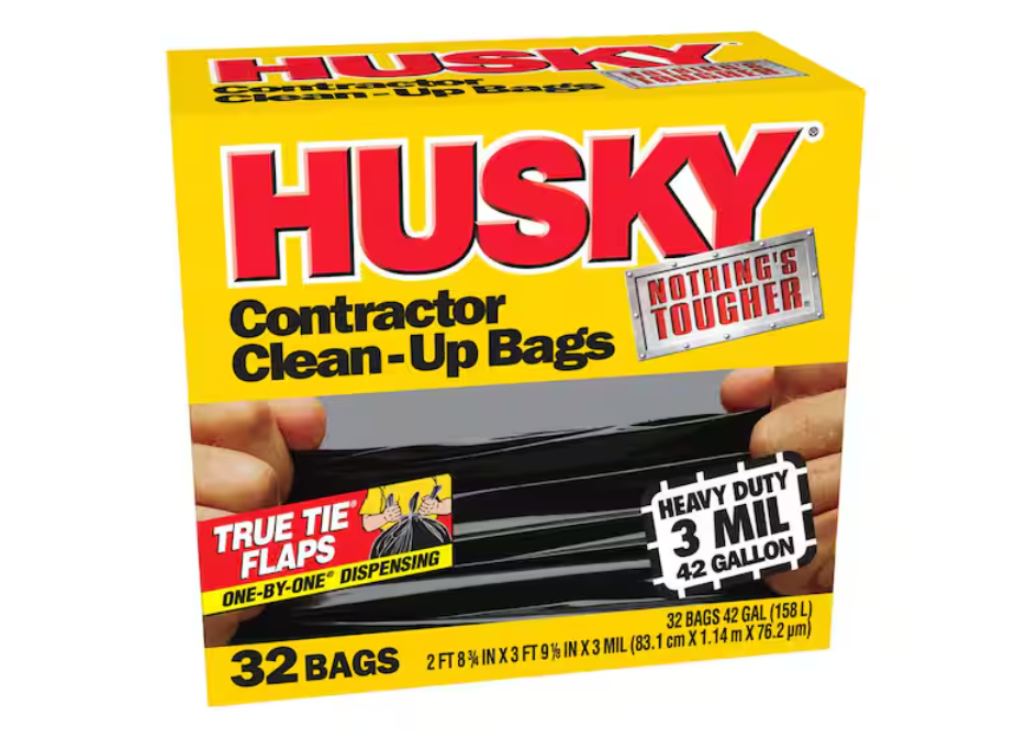 Husky 42 Gal. Heavy Duty Clean-Up Bags (32-Count)