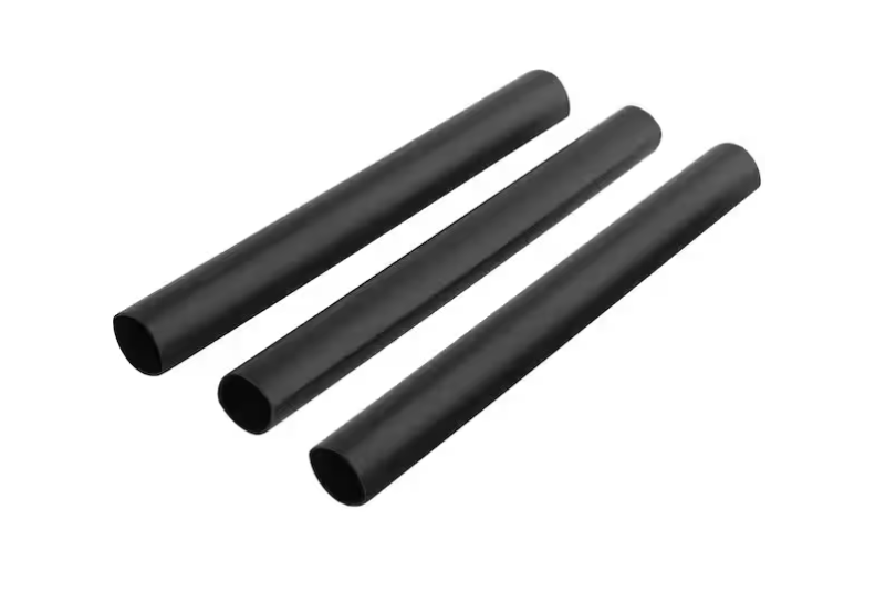 Commercial Electric 1/2 in. Heat Shrink Tubing, Black (3-Pack)