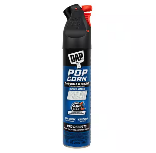 DAP Spray Texture 20 oz. Popcorn Water Based 2in.1 Wall and Ceiling Texture Spray with Aim Tech Nozzle