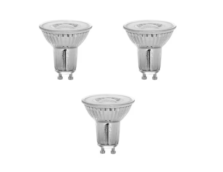 Feit Electric 75-Watt Equivalent MR16 GU10 Dimmable Recessed Track Lighting 90 Plus CRI Flood LED Light Bulb, Daylight (3-Pack)