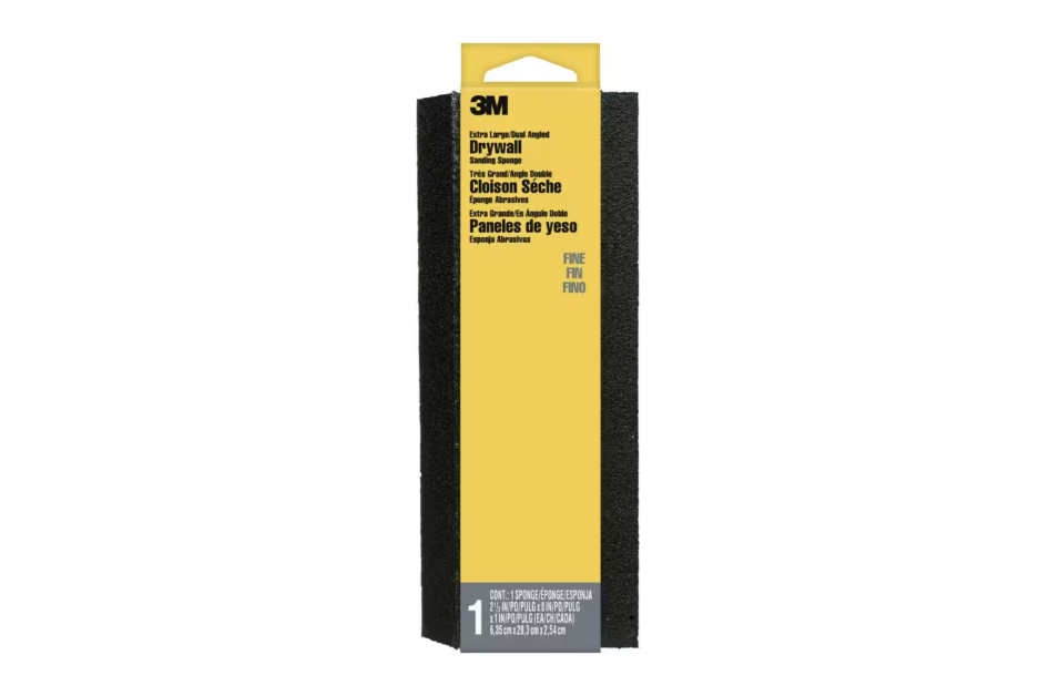 3M 2-1/2 in. x 8 in. x 1 in. 150 Fine Grit Dual Angled Sanding Sponge