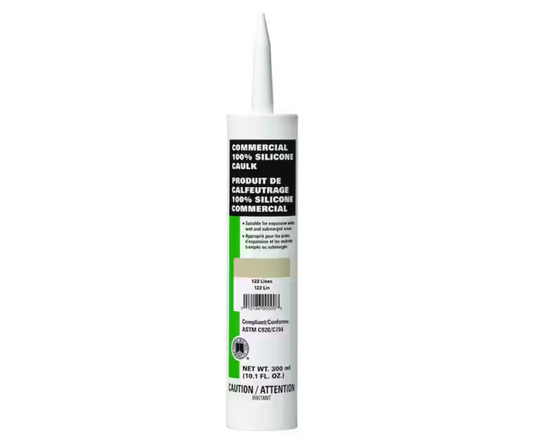 Custom Building Products Commercial #122 Linen 10.1 oz. Silicone Caulk