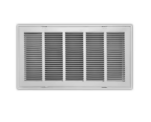 Everbilt 24 in. x 12 in. Steel Return Air Filter Grille in White