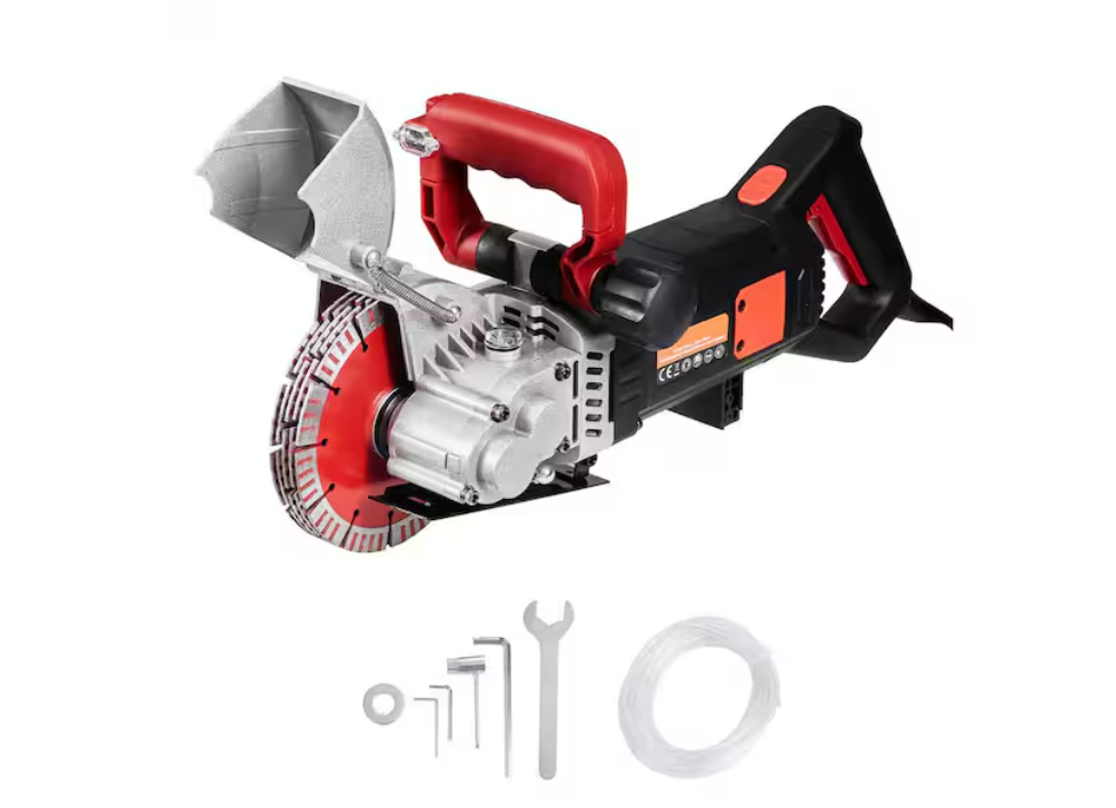 SKYSHALO Wall Chaser, 23 x 7 in. 2500 W 38 mm/1.5 in. Cutting Width, Wall Groove Cutting Machine 52 mm/2 in. Cutting Depth