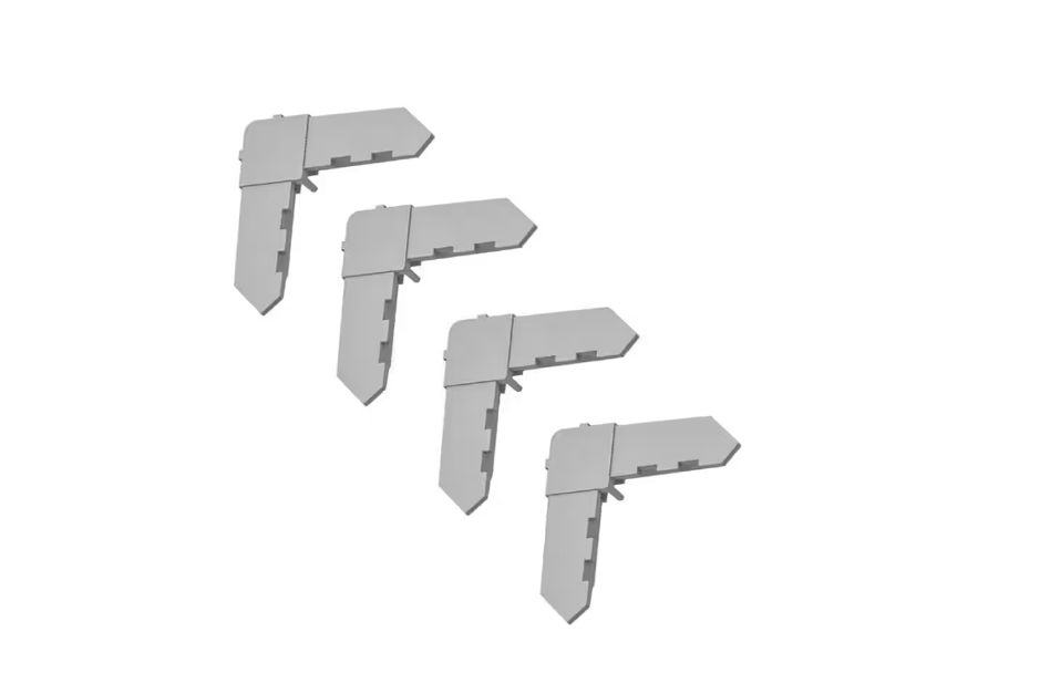 Screen Tight 5/16 in. Mill Plastic Screen Frame Corners (4-Pack)