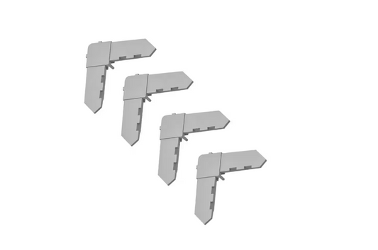 Screen Tight 5/16 in. Mill Plastic Screen Frame Corners (4-Pack)