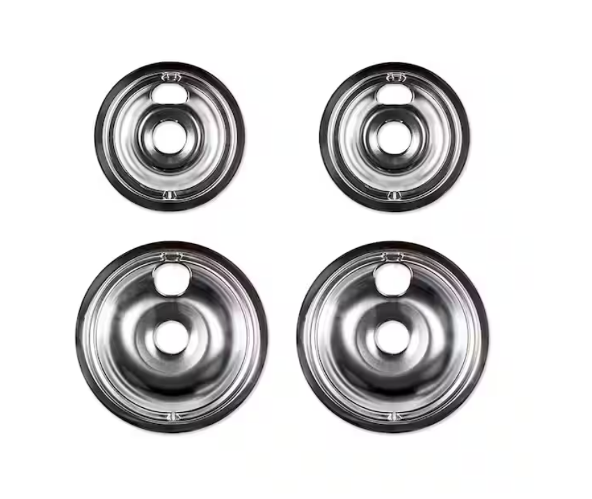 Everbilt Chrome Drip Bowl for GE Electric Ranges (4-Pack)