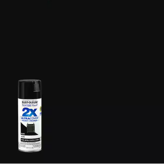 Rust-Oleum Painter's Touch 2X 12 oz. Gloss Black General Purpose Spray Paint