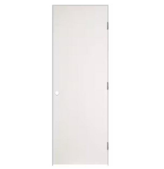 Masonite 30 in. x 80 in. No Panel Left-Handed Primed Composite Hollow Core Single Prehung Interior Door 4-9/16 in. Flat Jamb