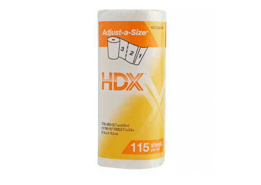HDX Adjust-A-Size Paper Towel Roll (1 Roll)