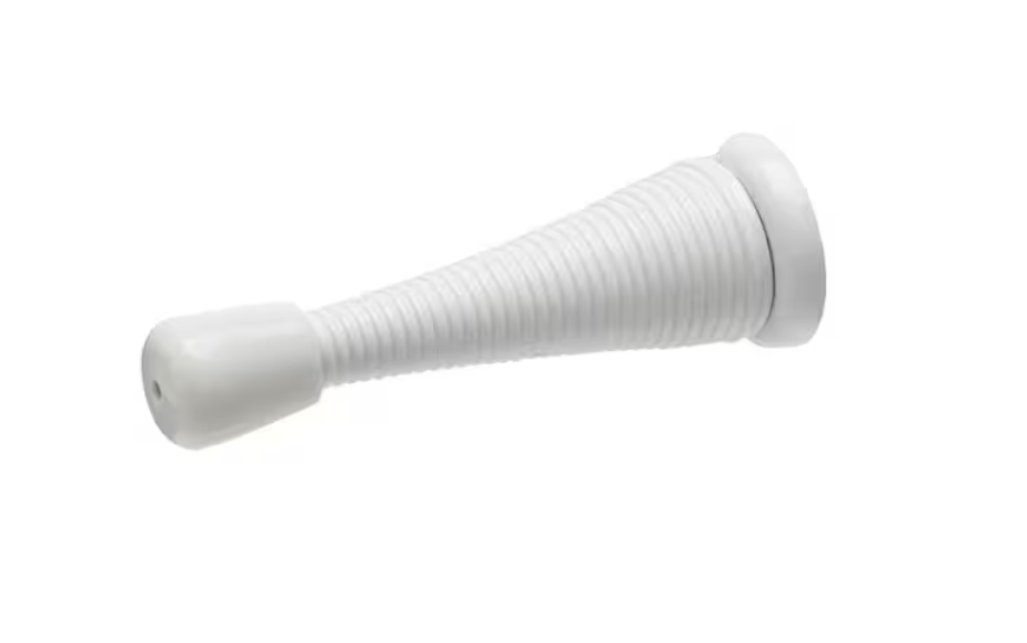 Everbilt White Spring Door Stop