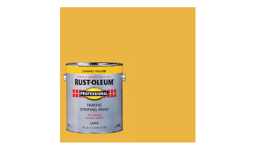 Rust-Oleum Professional 1 gal. Flat Yellow Exterior Traffic Striping Paint