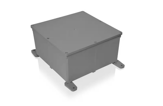 Carlon 8 in. x 8 in. x 4 in. Gray Electrical PVC Junction Box (E989N-CAR)