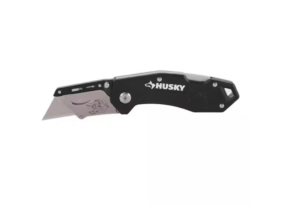 Husky Folding Lock-Back Utility Knife