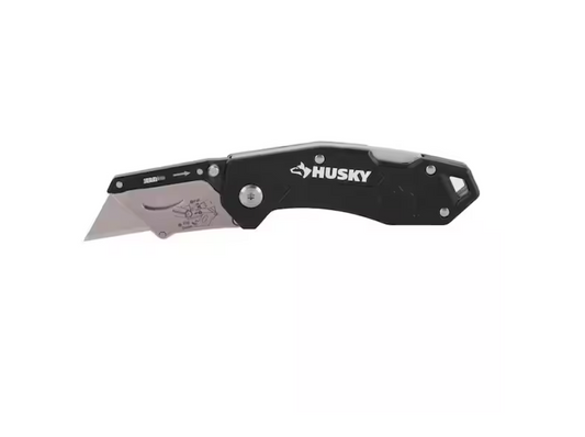 Husky Folding Lock-Back Utility Knife