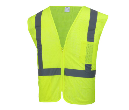 HDX Hi Visibility Lime Green Class 2 Reflective Safety Vest