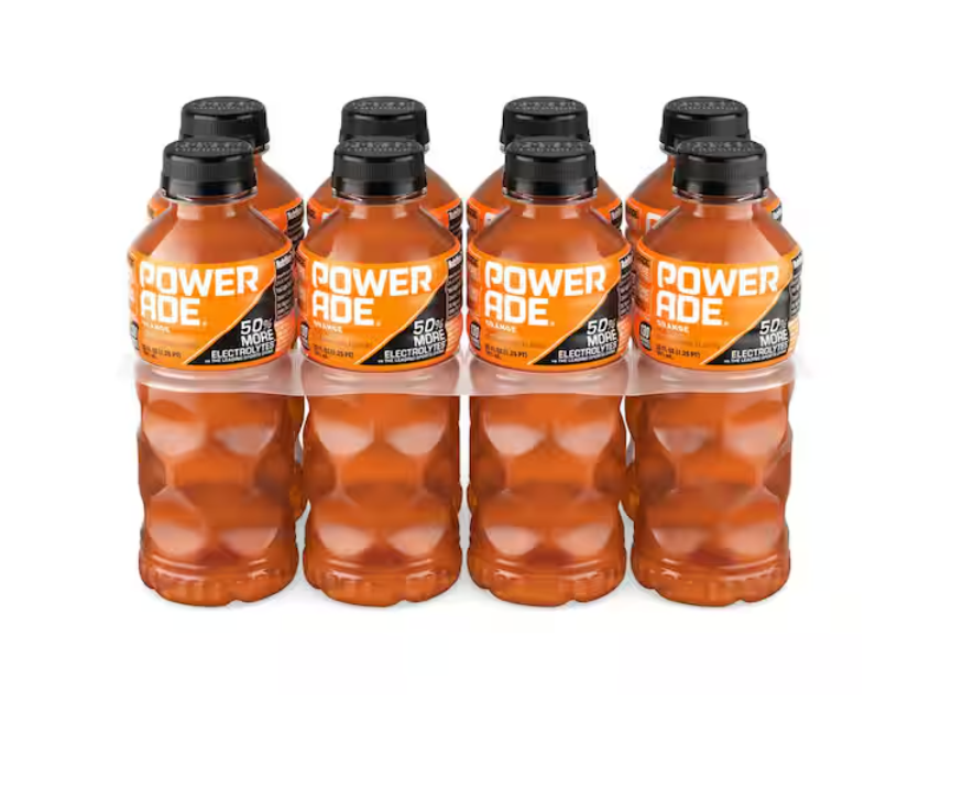 POWERADE Orange Bottles, 20 fl. oz., 8 Pack