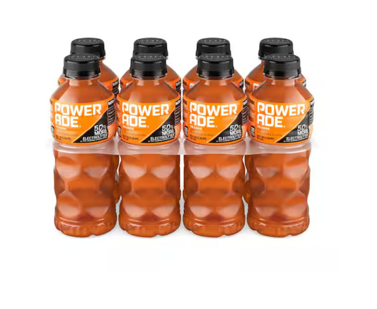 POWERADE Orange Bottles, 20 fl. oz., 8 Pack