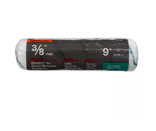 PRIVATE BAND UNBRANDED 9 in. x 3/8 in. Microfiber Paint Roller Cover