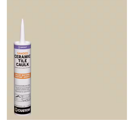 Custom Building Products Polyblend #382 Bone 10.5 oz. Sanded Ceramic Tile Caulk