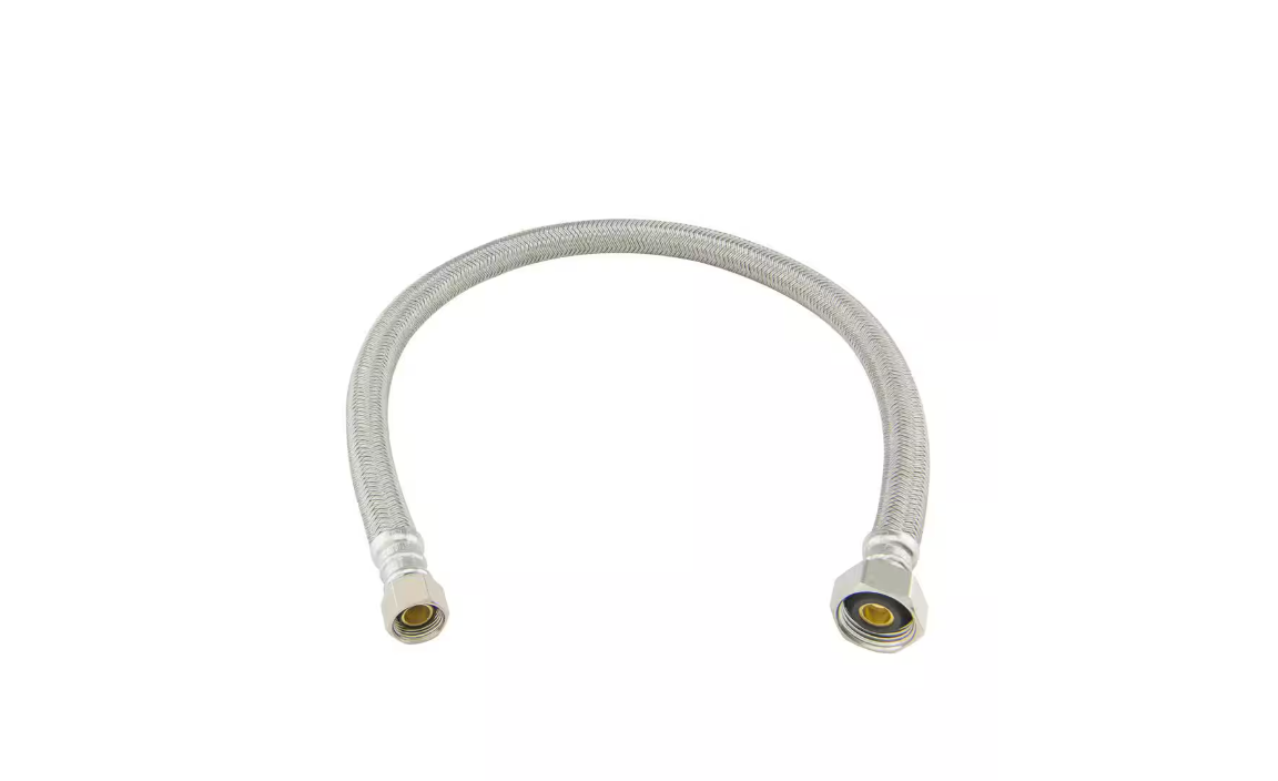 BrassCraft 3/8 in. Compression x 1/2 in. FIP x 20 in. Braided Polymer Faucet Supply Line