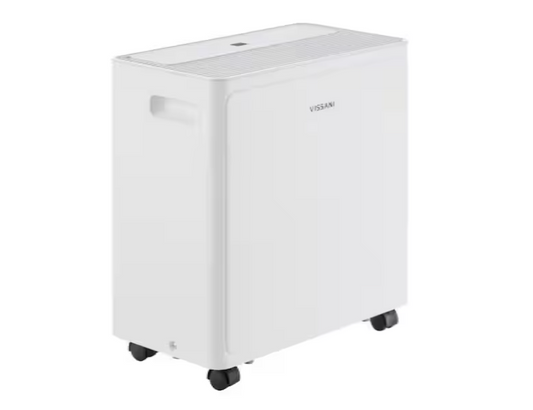 Vissani 25 pt. Dehumidifier up to 1,500 sq. ft. ENERGY STAR for Basement, Garage, or Wet Rooms in White