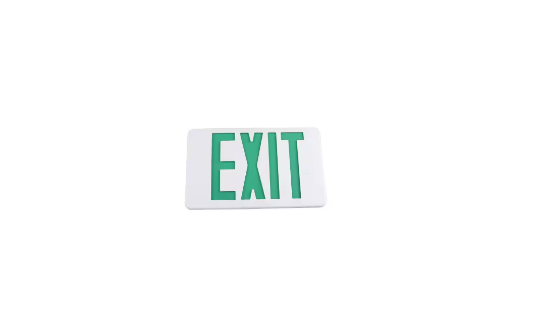 Commercial Electric 14-Watt Equivalent Integrated LED White Exit Sign with Ni-Cad 4.8-Volt Battery