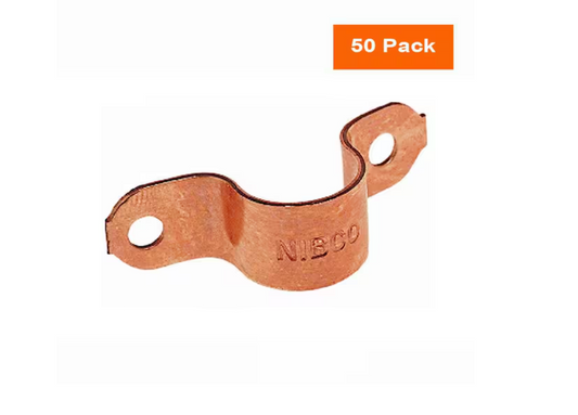 Everbilt 1/2 in. Wrot Copper Tube Strap Pro Pack (50-Pack)