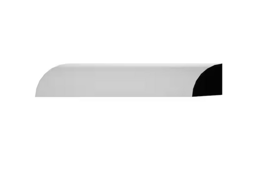 Royal Mouldings 2024 1/2 in. x 1/2 in. x 96 in. Primed Vinyl Quarter Round Moulding (1-Piece âˆ’ 8 Total Linear Feet)